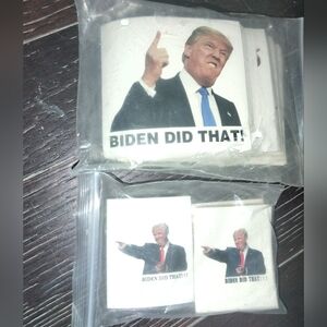 Over 200 Donald Trump 'Biden Did That' Stickers, 2 Different Sizes